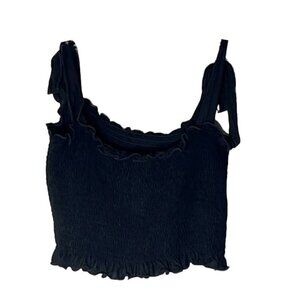 ❤️ THE CUTEST TOP black crop Size L
